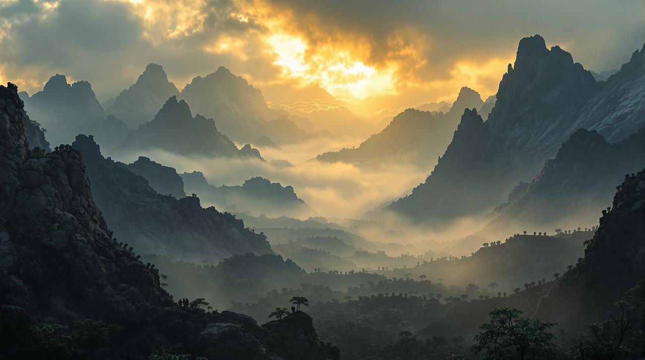 晨曦·长河